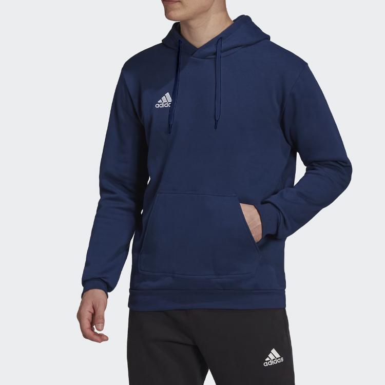 Men's Adidas Sweatshirts Men's Marine Blue Hooded Moderate Other