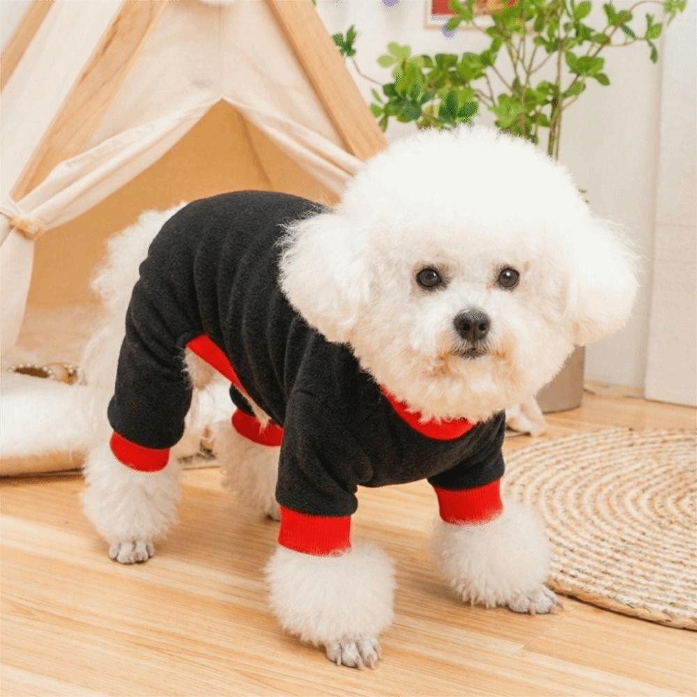 Warm Dog Towing Suit Comfortable Dog Four Legged Clothing Dog Pajamas Autumn Winter