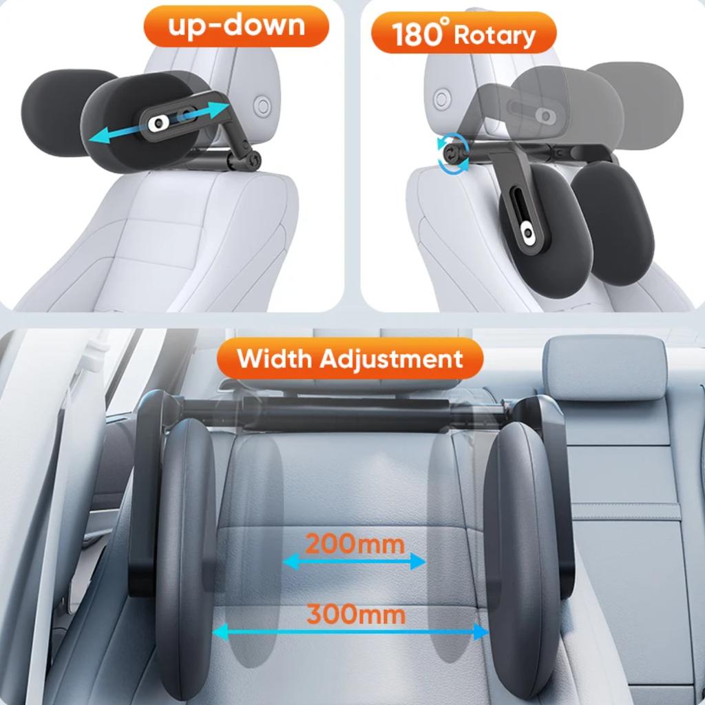 Car Neck Headrest Pillow Cushion Car Seat Memory Foam Pad Sleep Side Head Telescopic Support On Cervical Spine for Adults Child