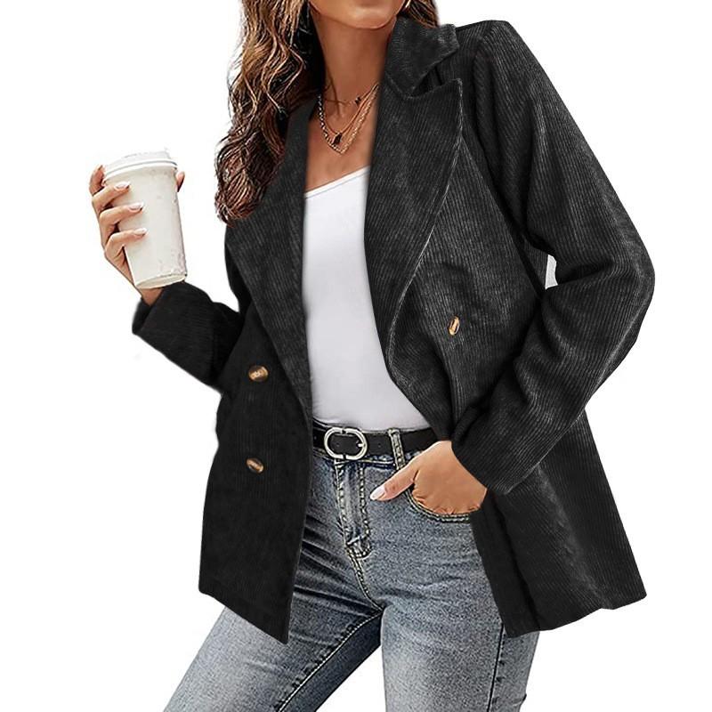 Women's Tops, Autumn and Winter Jackets, Solid Color Suits, Button-down Jackets