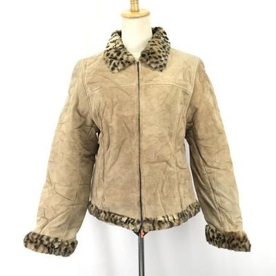 Tokyo Style 22octobre Genuine Leather Jacket Women’s XL Beige Pigskin(USED)