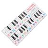 Piano Key Sticker Electronic Organ Universal Keyboard Transparent Notation Self Adhesive