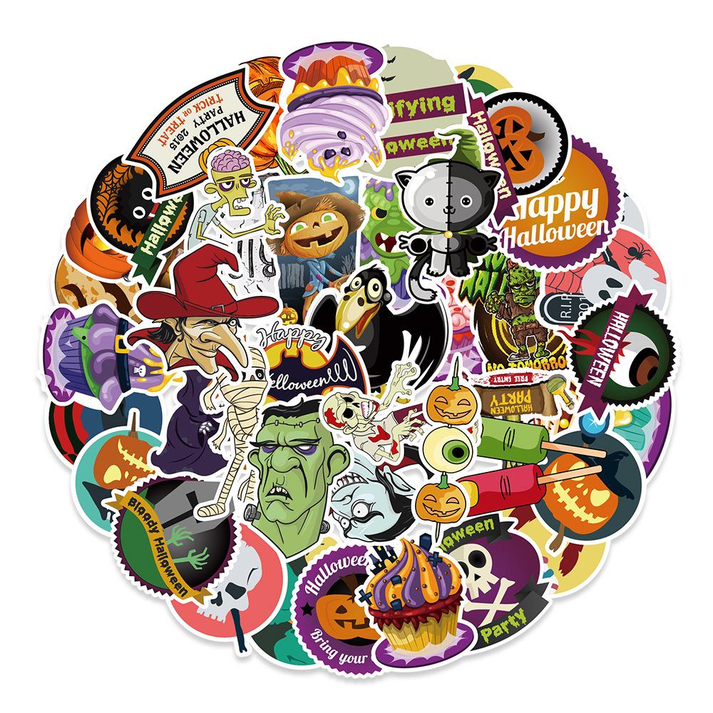 100 Halloween Graffiti Stickers Car Water Cup Laptop Decoration Stickers
