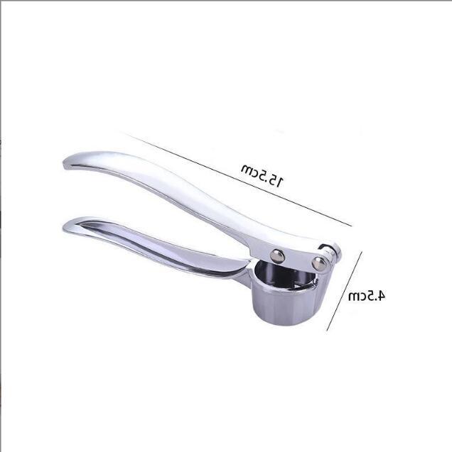 

Multifunctional Zinc Alloy Stainless Steel Manual Pull Type Garlic Punch Garlic Press Anti Skid Thickened Garlic Clip серебряный