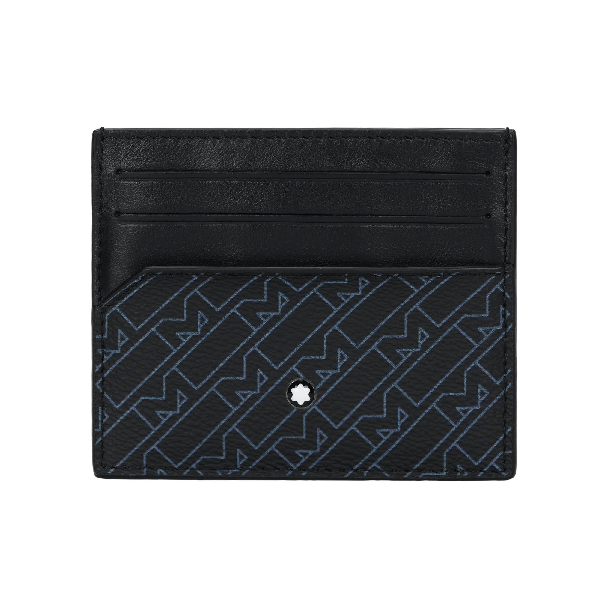 

Montblanc M Gram 4810 M Print PVC Card Holder Men Accessories Blue Black 127443 Gift Set(Basic Set+Box+Shopping Bag)