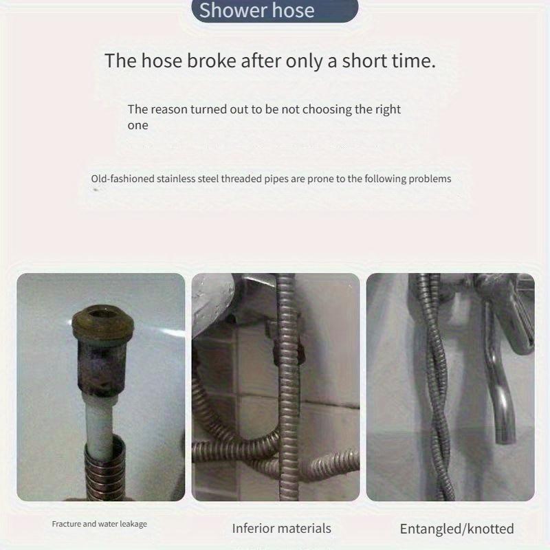 1pc Bathroom Shower Pipe Faucet Extension Pipe PVC Shower Head Shower Hose Flexible De Douche Bath Shower Hose Pipe 2m