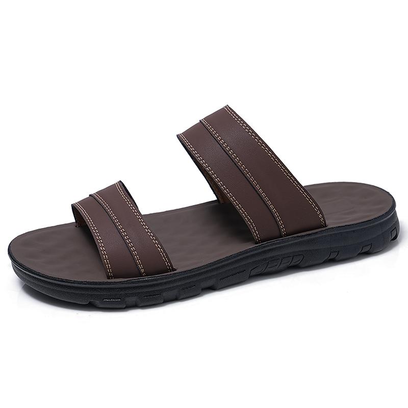 Open-Toe Outdoor Slippers for Men Non-Slip Sandals Casual Half Shoes Outdoor Half Drag Fashion Beach Shoes Leisure Walk Slides