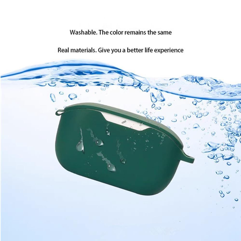 For JBL Wave Buds 2 Silicone Case with Anti Lost Buckle Bluetooth-compatible Earphones Protective Cover