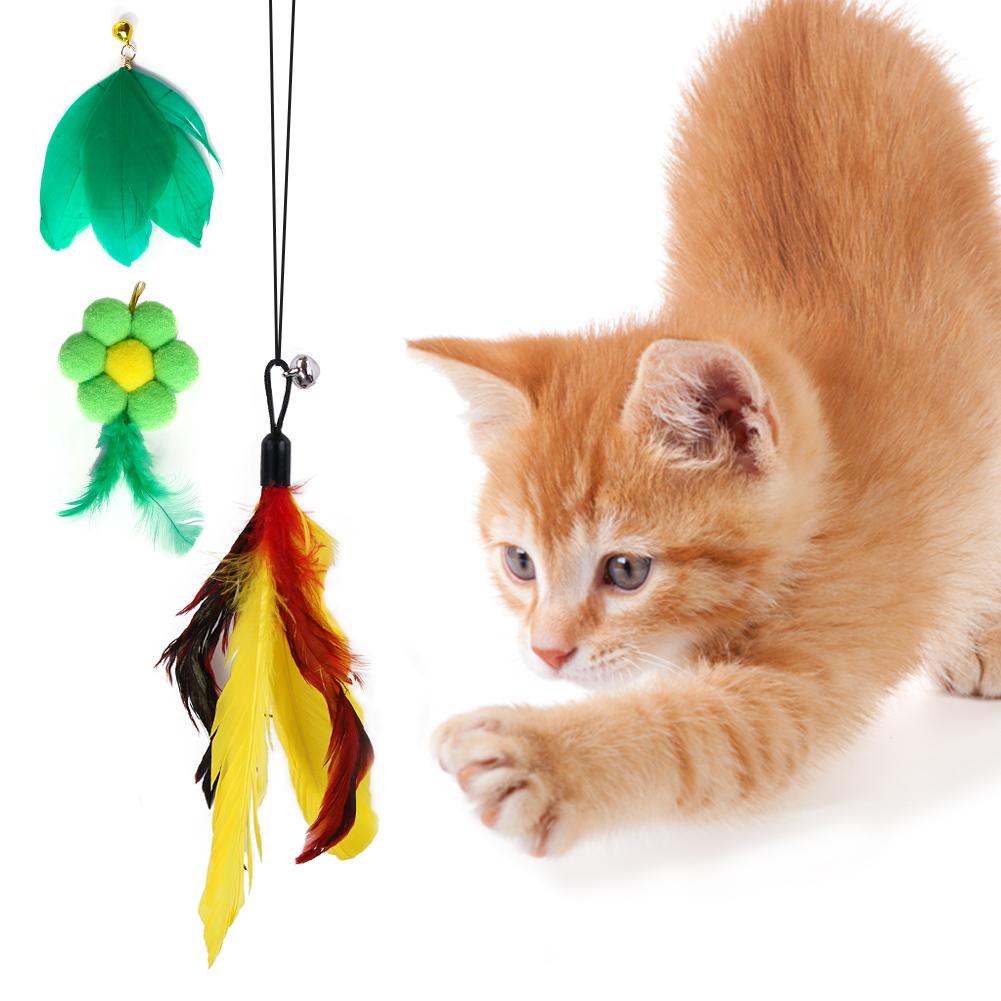 

Игрушки для кошек, удочка, перо летучей рыбы, забавная кошачья палка, сменная голова, товары для домашних животных