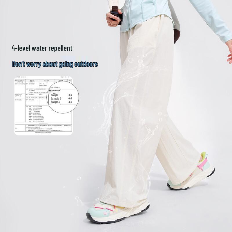 Girls' Cool-Touch Water-Repellent Ice Silk Casual Pants