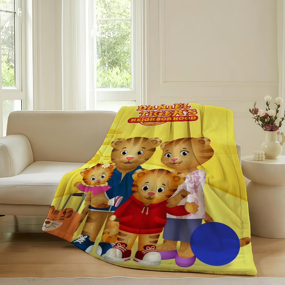 Cartoon Daniel Tiger's Buurt Deken Voor Bank Kantoor Bed Vliegtuig Reizen Slapen Lezen Ontspannen Kamperen Zacht En Warm
