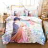 The Angel Next Door Spoils Me Rotten Season Bedding Set Duvet Cover + 2 Pillowcases Mahiru Amane Sweet Romance Anime