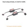 2PCS Plug And Play Car LED Headlight Decoder Radio Audio Compatible Error Free Canceller