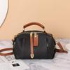 Genuine Leather Women's Boston Handbag - 2025 New Large Capacity Cowhide Dumpling Messenger Bag