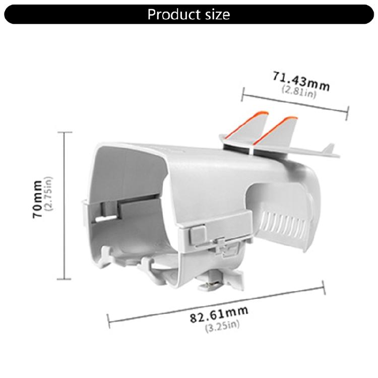 Lightweight ABS Tail Protector Secure Clip Structure Drones Battery Lock Cover Heat Dissipation Housing for FLIP