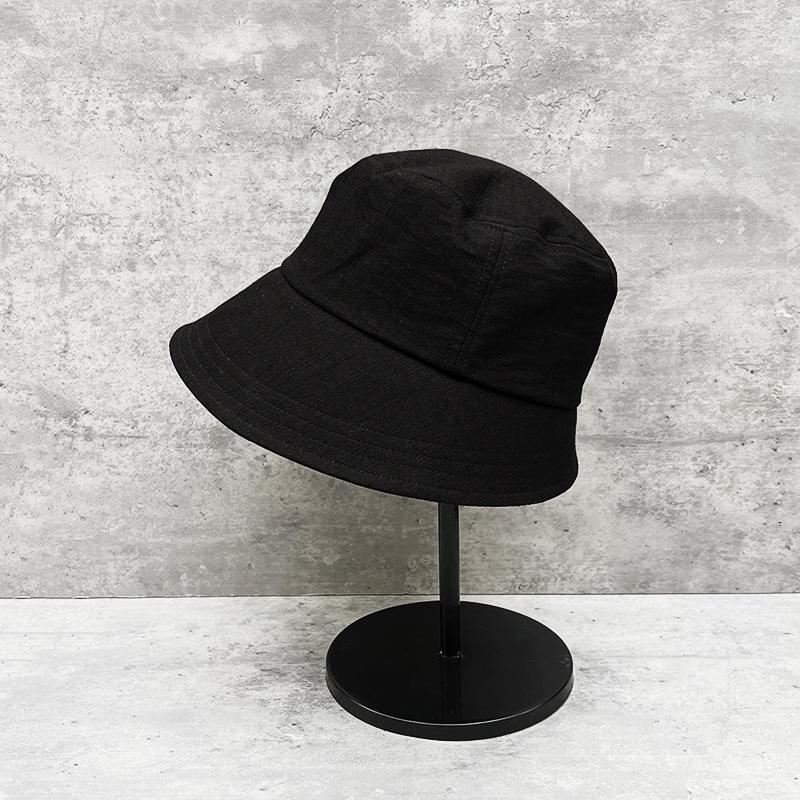 Japanese Simple Irregular Solid Color Bucket Hat Women'S Spring Summer Washbasin Hat Versatile Sunshade Sunscreen Bucket Hat