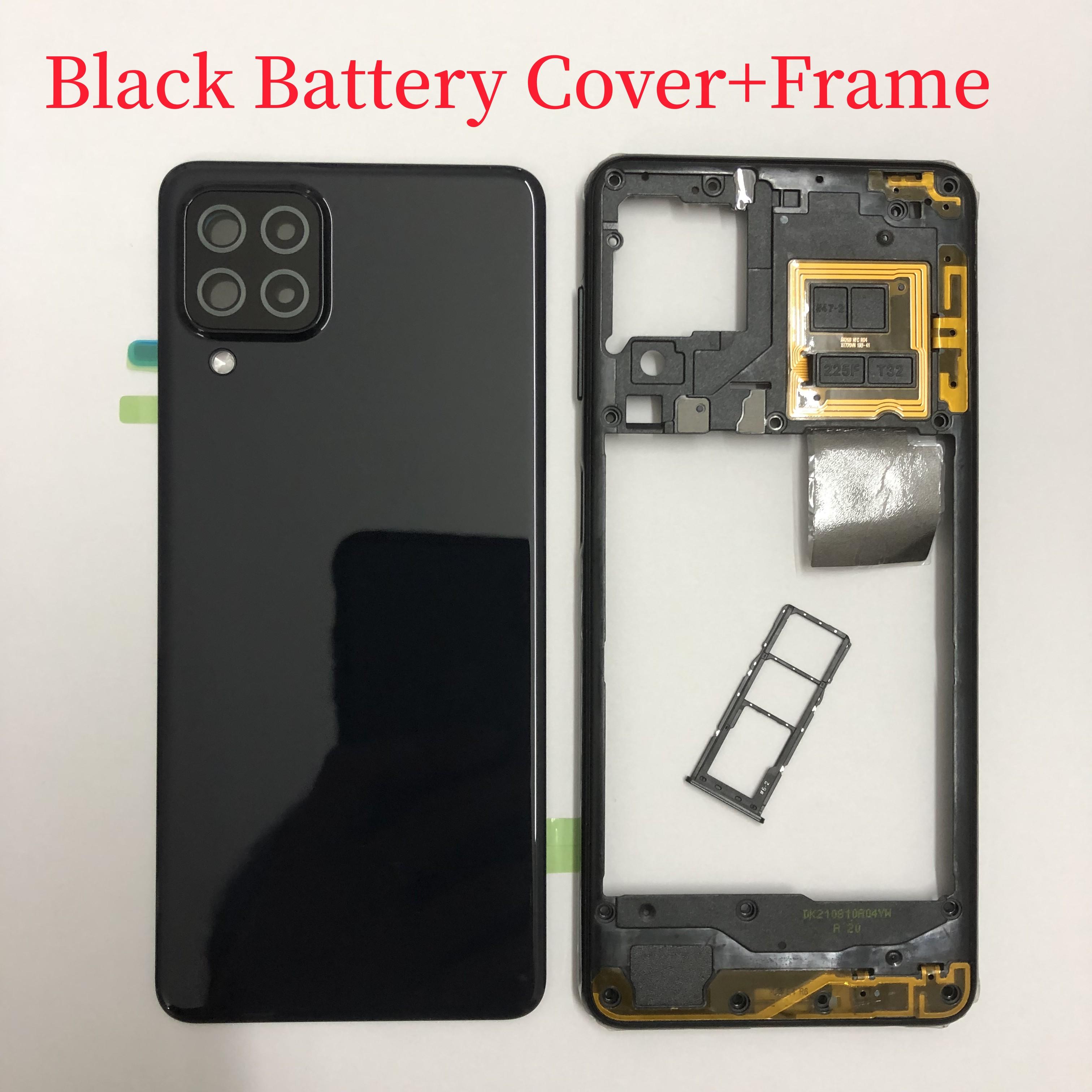 

Оригінал для Samsung Galaxy A22 4G 5G A225 A226 Задня кришка батареї Дверцята Задня частина корпусу Запасні частини Повний корпус посередині Black A Set 4G