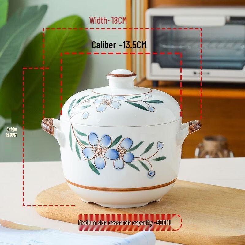 Ruhan Underglaze Ceramic Steaming & Soup Pot