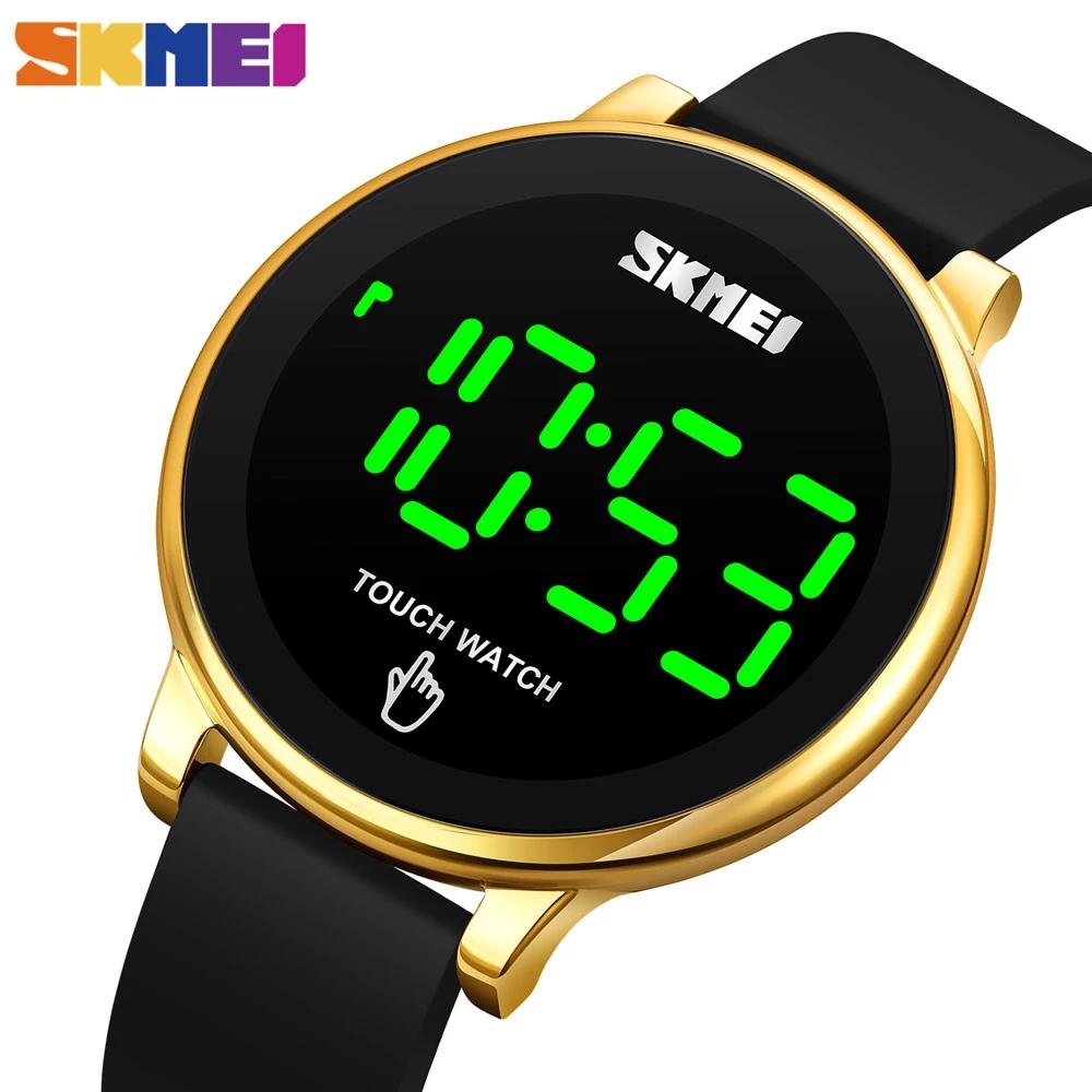 Skmei 1842 Universe Digital Watch Low Cost Silicone Band Touch Screen Calender ultra Slim Casual Wrist Watch