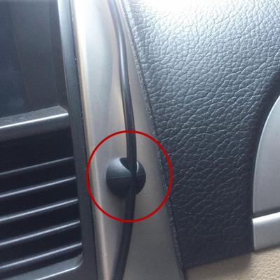 10 Uds. Organizador de fijación de Clip de amarre de alambre de coche, piezas de sujeción de abrazadera de cordón de Color negro, soporte de computadora W B9M3