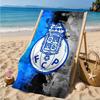 FC-Wappen-Design aufgedrucktes Mikrofaser-Strandtuch, Weich und saugfähig, Schnell trocknend, Ideal für Sommerreisen, Strand-Essential, Schwimmbad