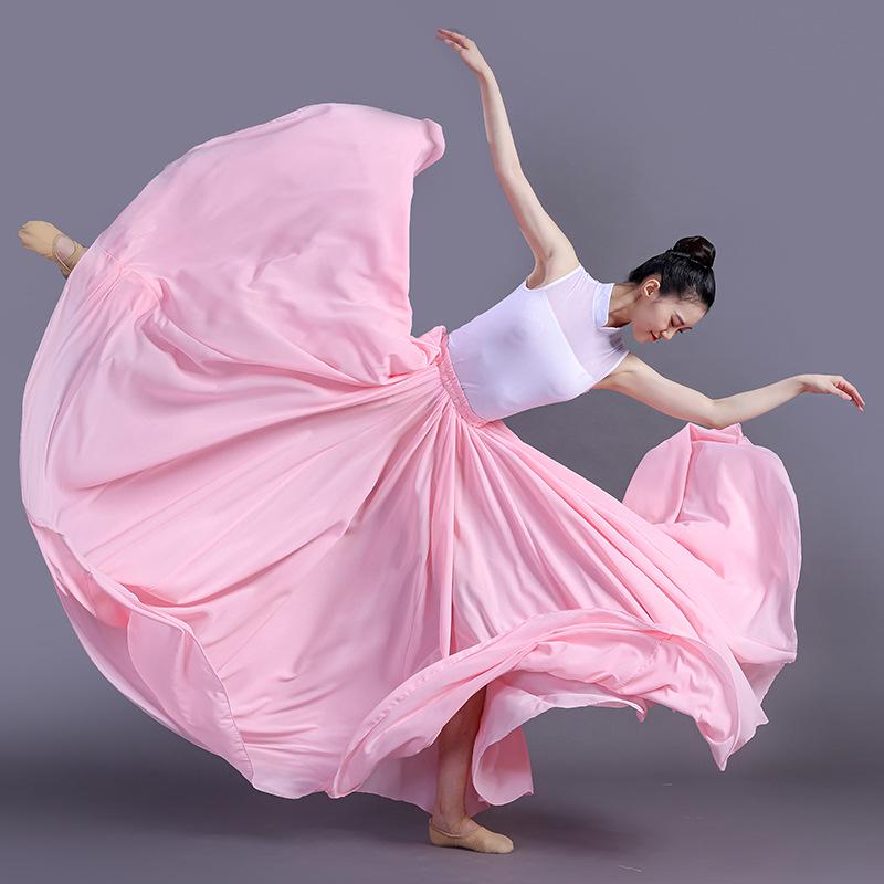 Klassischer Tanz-Maxirock im chinesischen Ethno-Stil - Halber Rock für Xinjiang-Aufführungen und Modernen Square Dance