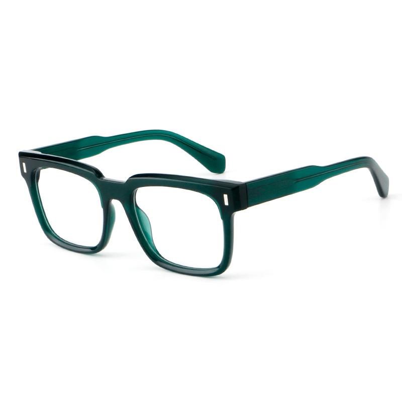 F·DRACON New Plate Glasses Frame Retro Square Men's Frame Fashionable Anti-blue Light Optical Prescription Frame Women's 30101