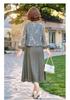 Elegant Summer Two-Piece Set: Stylish Thin Cardigan for Middle-Aged and Elderly Women