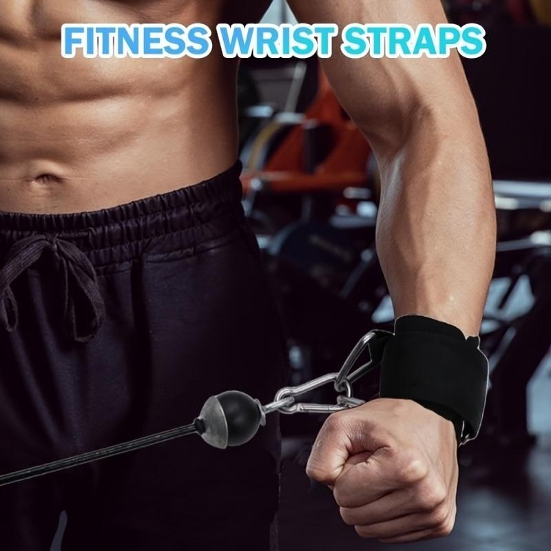 2Pcs Wristband Buckle Hand Strap Fitness Accessory for Arm Workout Training Resistance Rope Exercise Equipment