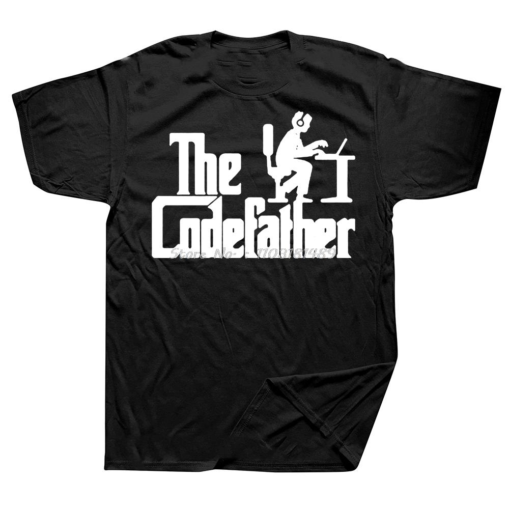 

The Codefather Programmer Developer Programming O-Neck cotton tops tees Fitness T-shirt Oversized Unisex Tshirt Men s Clothin... S разноцветный