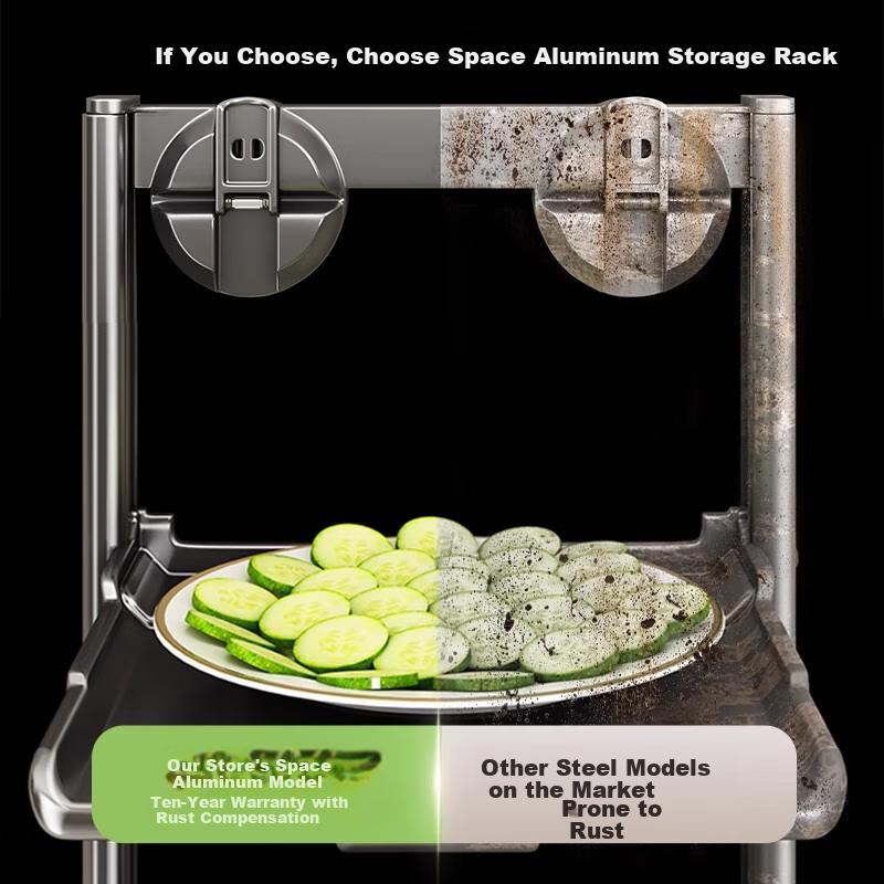 Youqin Suction Cup Folding Multi-Layer Kitchen Prep and Storage Rack Wall-Mounted Organizer with Multi-Functional Prep Trays for Home