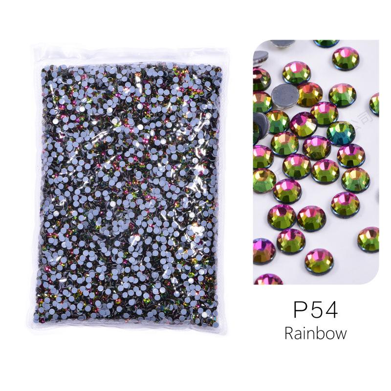 Large Packaging Uniform Glass Imitation Austrian Hot Diamond, Hot Melt Adhesive Bottom Diy Clothing Shoes And Hats Jewelry Rhinestone