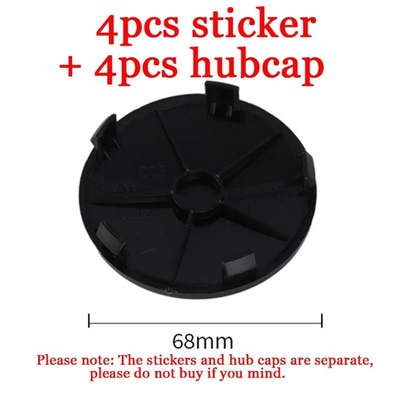 4pcs 56/60/65/68mm Car Wheel Center Hub Covers Hub Cap Decor Sticker For BMW M F31 F34 F32 E52 E53 E60 E90 E91 E92 E93 F01 F30
