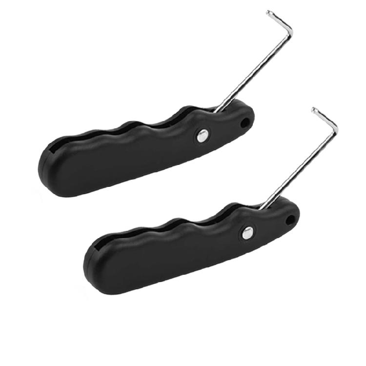 

Reliability Ice Skate Lace Tightener with Ergonomic Handle and Stable Hook for Hockey Player and Ice Skaters чорний