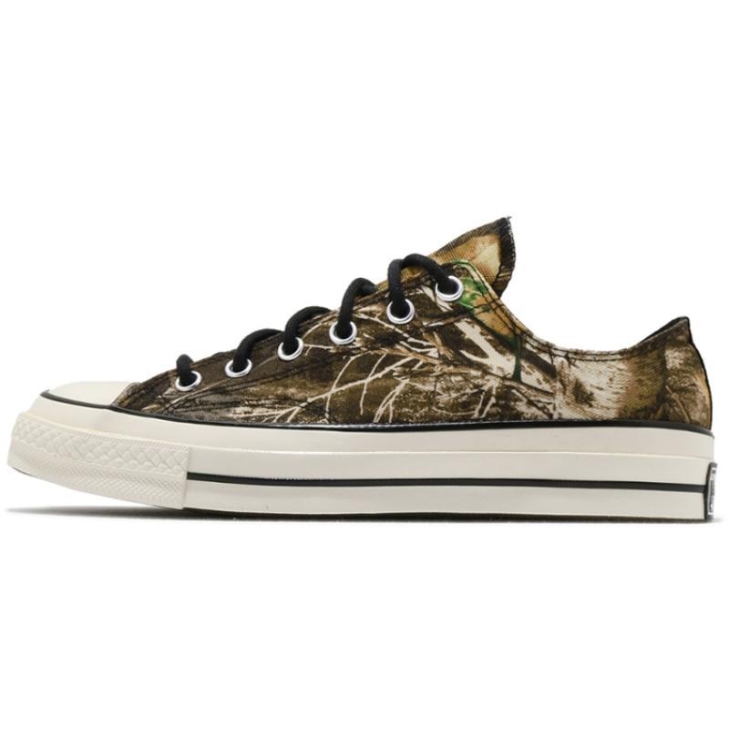 

Converse 1970s Chuck Taylor All Star Round-toe Lace-up Low-Top Canvas Shoes Unisex Camouflage 35