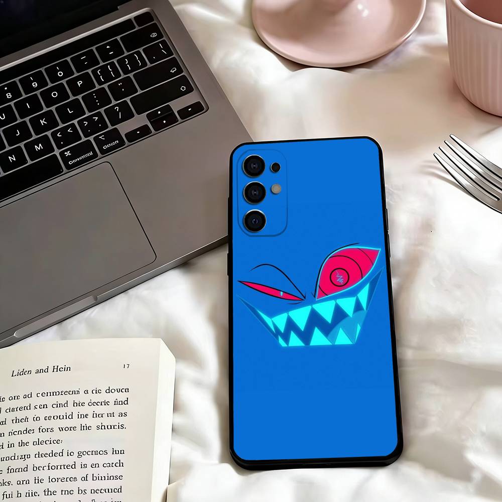 V-Vox H-Hazbin H-Hotel Phone Case Black Silicone Soft For Samsung S25,S24,S21,S22,S23,S30,Ultra,S20,Plus,Fe,Lite