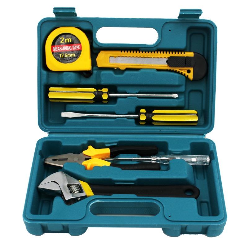 8-piece Set 9-piece Set 12-piece Set 16-piece Set Car Home Dual-purpose Combination Toolbox Car Hardware Tool Set Gifts