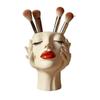 Women's Head Shape Boho Feminist Decoration Makeup Brush Storage Tube Bohemian Decoration Desktop Ornaments