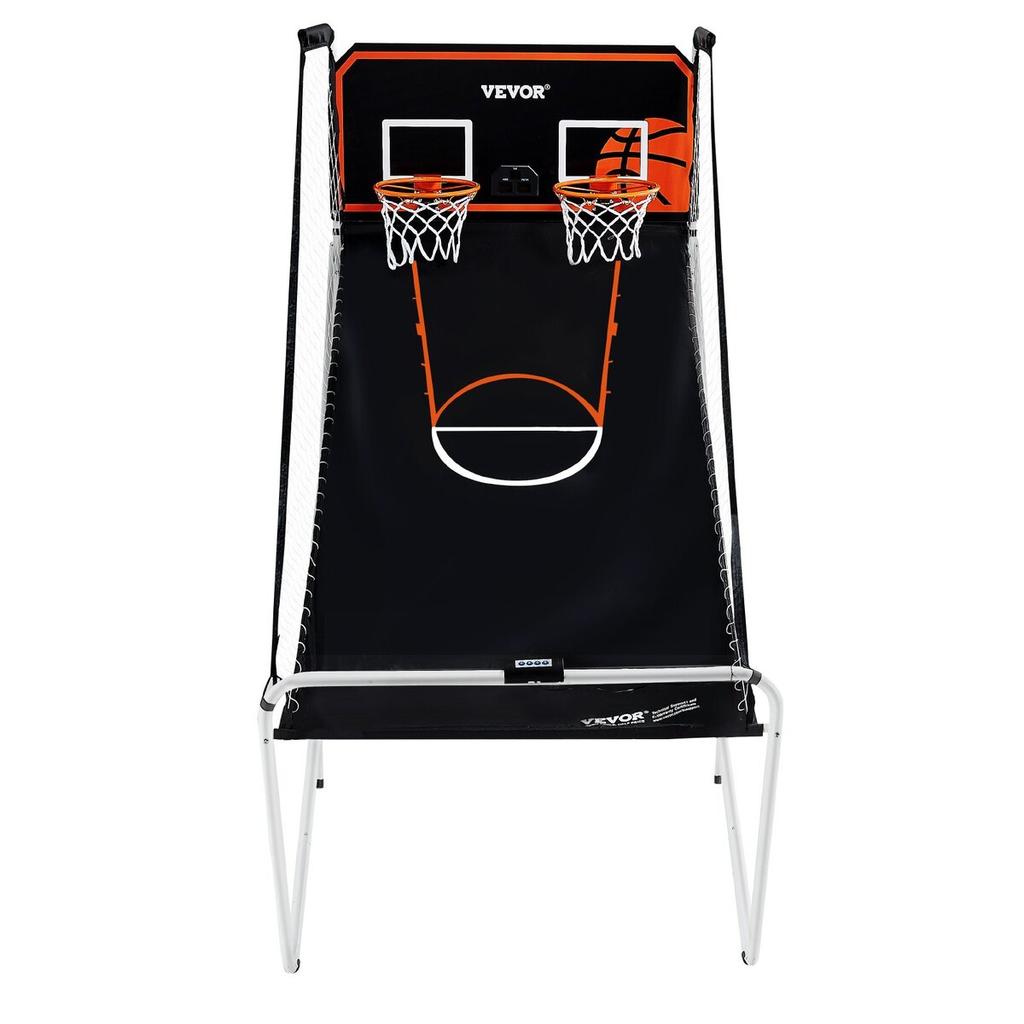 Foldable Indoor Double Shot Basketball Arcade Game 2 Player 4 Balls