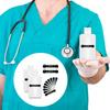 Kit Completo per Test delle Urine 12 Pezzi Include Flaconi con Striscia Test Temperatura Bottiglia Portatile da Viaggio Termometro Adesivo