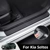 Pour Kia Seltos 2026-2026 Bande de seuil de porte Autocollants de protection Films résistants aux rayures de porte et de coffre Autocollants résistants au piétinement