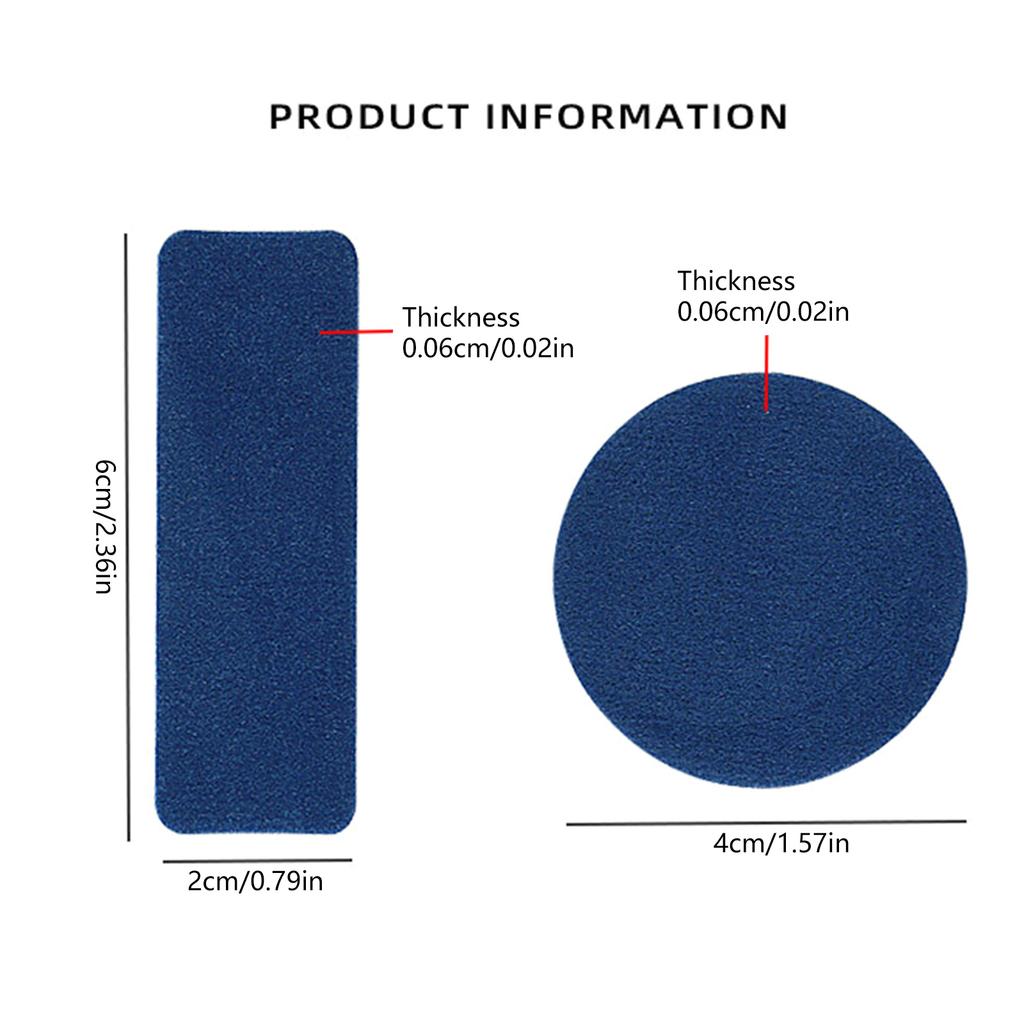 6Pcs Shoe Repair Patches Self Adhesive Sneaker Repair Patches Wear-resistant Foot Care Pad Inserts Sneakers Protector