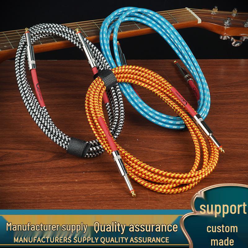 Noise Reduction Electric Guitar Cable - 3m, 6m, 10m Options: Bass Series & Effect Pedal Connection