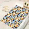 1pc mickey and minnie Area Rug, Non-Slip Floor Mat, Cartoon Character Design, Soft Velvet, Room Decor, Washable Indoor Carpet