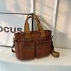 Female Large Capacity Corduroy Tote Bag New Korean Style Fashion Women Shoulder Crossbody Bag Worker Commuter Tote Handlebag