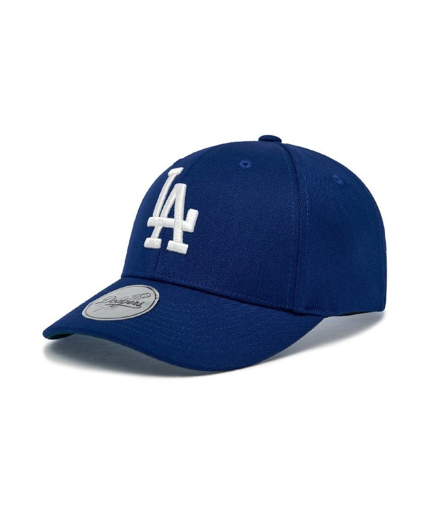 Emelbi Signature Cursive Structure Ball Cap La (Royal Blue)