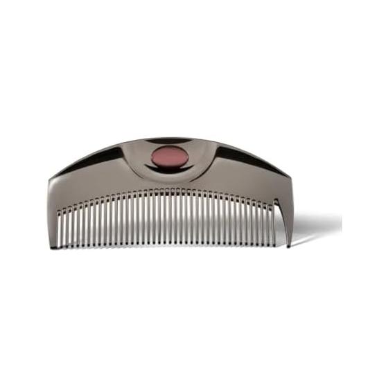 Love Chrome PG TSUKI Premium Black Hair Comb - JP CHROME-TECH for Static Diffusion and Damage Reduction, Portable for On-the-Go Styling