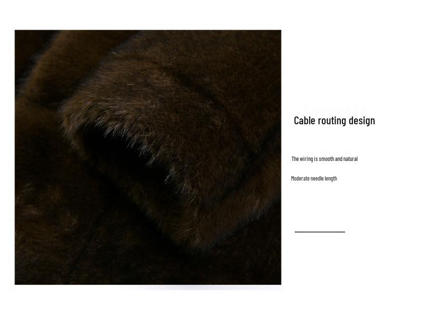 Herren 2025 Wende-Nerzfell-Windbreaker-Mantel - Wintermode für Mittleren Alters