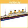 Mini Titanic Yapı Blokları Küçük Elmas Parçacıklar Kendin Yap Yapboz Oyuncak Gemi Çocuklar İçin