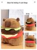 Capybara Hamburger Plush Pillow Doll - Perfect Birthday Gift for Women